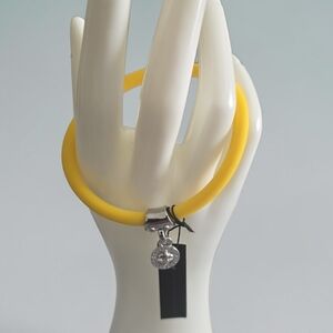Marc Jacobs Silcon Bangle with Logo Charm